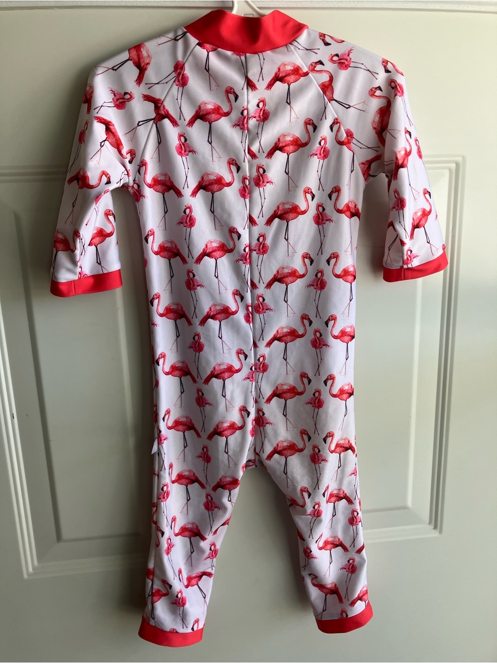 Honeysuckle swim co pink flamingo sun suit full length UPF 50+ 18-24 months - Picture 2 of 5